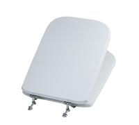 KIAMAMI VALENTINA Housse de siège de toilette en MDF blanc compatible avec le modèle Conca