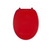 Kiamami Valentina - Housse de siège de toilette universelle rouge framboise avec traitement antibactérien