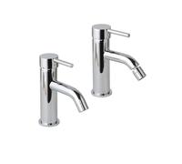Kiamami Valentina Lot de MITIGEURS DE Salle DE Bain en Laiton CHROMÉ pour LAVABO ET Bidet | FASSA