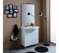 Meuble de salle de bains au sol 75cm blanc export | Rimini