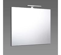 Kiamami Valentina Miroir DE Salle DE Bains AFFLEURANT 90 x 70 CM avec ÉCLAIRAGE Reversible LED Light