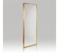 Kiamami Valentina - Paroi fixe de douche 70x190 cm en verre trempé transparent avec profilés or brossé compatible porte de douche City