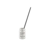 Kiamami Valentina Porte-Brosse pour WC À Poser en CÉRAMIQUE Blanche DÉCORÉE | Cindy