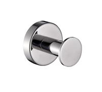 Kiamami Valentina - Porte-manteau mural simple en acier chromé poli Loto