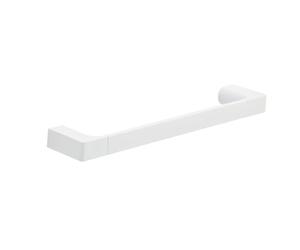 Kiamami Valentina - Porte-Serviettes 35 cm Blanc Mat Laiton chromé - Fixation avec vis incluses Hyacinthe - KVstore