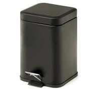 Kiamami Valentina - Poubelle rectangulaire Artemisia en acier noir mat 3L