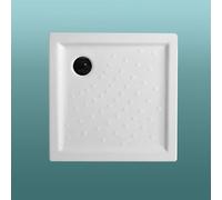 Kiamami Valentina Receveur de Douche carré 90x90 Malte, Hauteur 6cm
