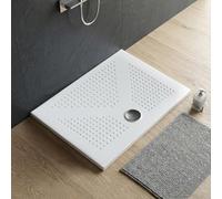 RECEVEUR DE DOUCHE EN CÉRAMIQUE BLANCHE 70X90 AVEC UNE HAUTEUR DE 3 CM DELFINO