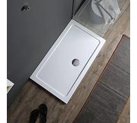 Kiamami Valentina Receveur DE Douche RECTANGULAIRE 120X80 en Acrylique ET ABS Blanc