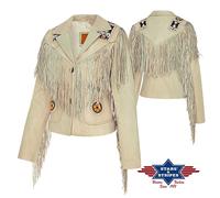 kiana veste à franges western Stars and Stripes Femme