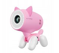 Kiano Alpha Kid Cat Vidéoprojecteur Enfant HD 720p Android 13, Mini Projecteur LED WiFi 2,4/5 GHz et Bluetooth 4.2, Correction Trapézoïdale, Haut-Parleur 3 W, Écran jusqu'à 150 Pouces