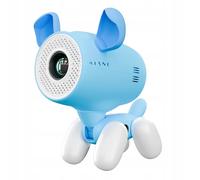 KIANO Alpha Kid Dog Kinder Beamer | HD 1280×720 | Android 13 | 200 ANSI Lumen | 50-150 Zoll | WLAN & Bluetooth | Lern- & Spielprojektor für Kinder | Weiß-Blau