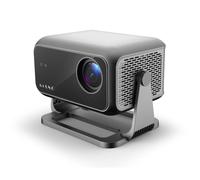 Kiano Chill Vidéoprojecteur Full HD 1080p, 350 ANSI Lumens, Android 11, Wi-FI 6, Bluetooth 5.2, Mise au Point Automatique, Correction Trapézoïdale, AirPlay et Miracast, Gris