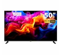 KIANO Elegance - TV 50 Pouces, Smart TV VIDAA Full HD, Téléviseur DLED, Wi-FI, Bluetooth, Dolby Audio, 3 HDMI, 2 USB, DVB-T2/S2, Design sans Cadre Noir