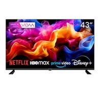 Kiano Elegance VIDAA Téléviseur 4K UHD - 43 pouces (108 cm) - Smart TV Noir