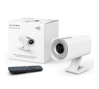 Kiano Go Blanc Mini Projecteur WiFi Portable Android 12, Vidéoprojecteur HD 720P Compatible Full HD 1080P, Bluetooth 5.2, AirPlay/Miracast/DLNA, Correction Trapézoïdale Automatique, Écran 15-128"