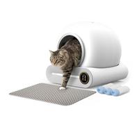 Kiano Luna Self-Cleaning Automatic Cat Litter Box with App Control, WiFi, Odor Removal System, Quiet Operation <40dB, 65L Smart Cat Toilet