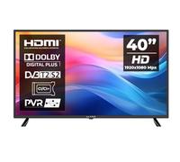 Kiano Slim TV Téléviseur 40"" Pouces 100 cm | LED Full HD 1080p écran FHD | Triple Tuner DVB-T2 CI CI+ | 2x HDMI | PVR | Hotel Mode
