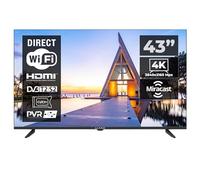 Kiano Téléviseur Elegance 32" HD Ready DLED sans cadre Triple tuner DVB-T2/S2/C Bluetooth Noir