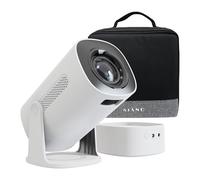 Kiano Vision - Mini vidéoprojecteur Portable HD 720p avec Batterie - Android 11, WiFi 6, Bluetooth 5.2, Correction trapézoïdale Automatique - Projecteur vidéo Compact HDMI/USB