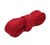KIANSLA Lacet 18mm Extra Large Largeur Double Couche Lacets Sneaker Couleur Unie Chaussures Plates Cordes, Rouge