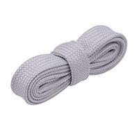 KIANSLA Lacet 18mm Extra Large Largeur Double Couche Lacets Sneaker Couleur Unie Chaussures Plates Cordes, Gris clair