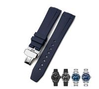 Kiaoeiuyti Band de montre en caoutchouc de 21 mm pour Longines L3.781.4.9 Hydroconquest Conquest Black Blue Grey Green Watch Socle