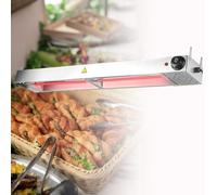 Kiaoeiuyti Lampe chauffante Plus Chaude de Nourriture 36 Pouces Assiette Suspendue à la Plaque Plus Chaude électrique Bande Commerciale - idéal pour Les buffets, Les Restaurants, Les Cuisines - cuit