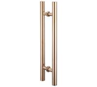 Kiaoeiuyti Poignée de Porte coulissante Poignée de Porte oscillante en Acier Inoxydable, 150 cm / 59,06 Pouces en Verre à Deux Voies