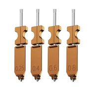 KIAOPU Buse Compatible avec l'imprimante 3D FlashForge AD5X, pièce de Rechange Disponible en Plusieurs Tailles : 0,25 mm/0,4 mm/0,6 mm/0,8 mm (buse de 0,4 mm).(0.4mm Nozzle,Only)