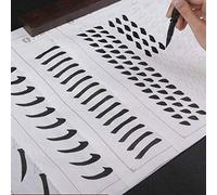 KIAOPU Cahiers d'exercices de Calligraphie Chinoise, 60 cahiers d'exercices de Calligraphie Chinoise Ouyang Xun Liu Gongquan (Traits de Base)