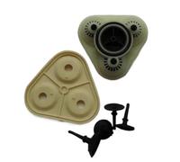 KIAOPU Vente de Pompe à Membrane à Trois Chambres TYP-1600 TYP-2600 TYP-2800, Pompe de surpression, Membrane de purificateur d'eau, Pompe RO, vanne (vanne)(2600 All Included)