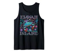 KIAWAH ISLAND SC Crab, cadeaux de vacances à la plage Bleu Débardeur