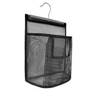 KIAYOO Sac à Pinces, Sac de Rangement Suspendu Panier à Pinces Douche pour Buanderie Salle de Bain Balcon Usage Intérieur Extérieur, Noir
