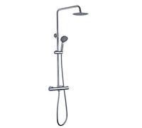 Kibath 403521 Colonne de douche ronde thermostatique toucher froid extra long, chrome brillant