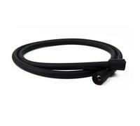 Kibath 418701 Flexible de 175 cm Finition noire mate Fabriqué en PVC