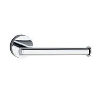 Kibath 446423 Porte-rouleau ME en acier inoxydable 304, sans perçage, avec adhésifs 3M ou vis, finition chromée brillante, formes arrondies