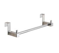 Kibath 458423 Porte-serviettes latéral pour salle de bain 2 cintres de 20 cm Longueur : Sans perçage, s'accroche sur le meuble. Fabriqué en acier inoxydable avec finitions en chrome brillant. Pièces de rechange originales garanties