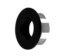 Kibath Enjoliveur trop-Plein de 2 cm, Finition Noire Mate, fabriqué en ABS