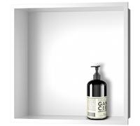 Kibath Four carré pour Douche ou Salle de Bain Finition Blanc Mat
