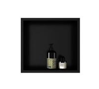 Kibath Four carré pour Douche ou Salle de Bain Finition Noir Mat