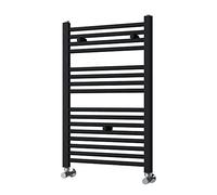 Kibath L305794 Sèche-serviettes radiateur à intégrer dans circuit d'eau chaude, tubes en acier avec finition chromée 800 x 500 cm, compatible avec réseau de chauffage standard, chrome brillant