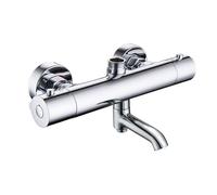 Kibath L457551 Robinet thermostatique pour colonne de douche avec canon, Chrome brillant