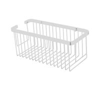 Kibath Panier Porte-Gel rectangulaire Finition Blanc Mat fabriqué en Laiton