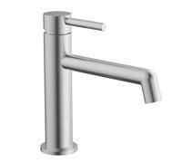 Kibath Robinet de lavabo mitigeur Ours Finition Nickel brossé fabriqué en Laiton