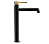 Kibath Robinet de lavabo monocommande Ours Haute Finition Noir Mat fabriqué en Laiton