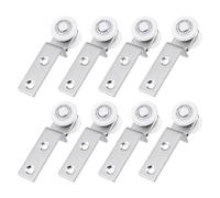 KIBBEH Lot de 8 roulettes de 20 mm pour suspension d'images, rideaux et portes coulissantes, roulettes silencieuses, montage facile