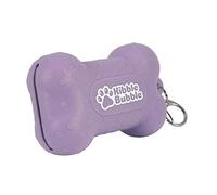 Kibble Bubble Pochette à friandises pour chien, petit sac de dressage en silicone, sac à goûter étanche pour animal domestique, os violet