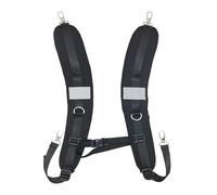 KiBcsLic 1 Paire de Bretelles de Rechange pour Sac à Dos : Bretelles Rembourrées Robustes, Imperméables, Réglables et Souples, Idéales pour Le Travail, Les étu, Tissu Noir sur la plongée