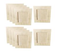 KiBcsLic 10 Pièces Cadre Photo Bois Non Fini Cadre à Personnaliser pour DIY Créatif Projets D'Activités Manuelles Multifonction Adapté pour Groupe Cadeau Décor, 15cmx15cm